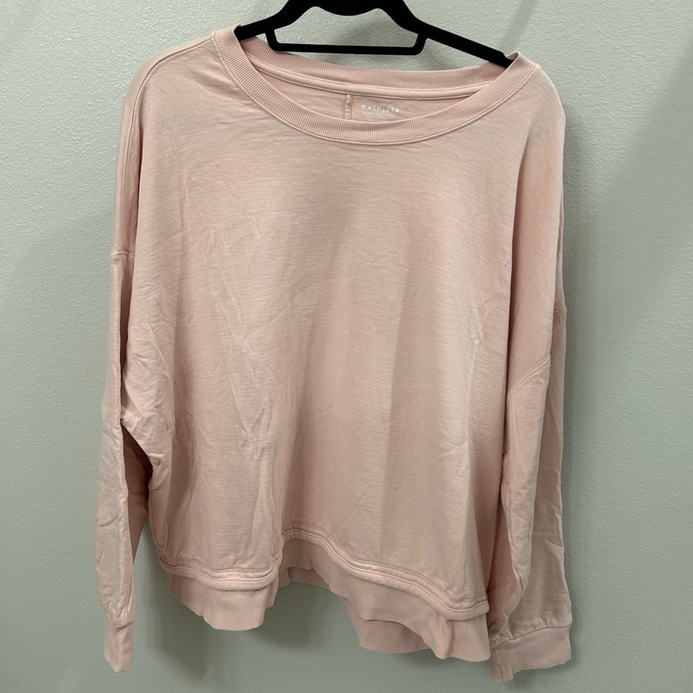 Athleta Light Pink Sweatshirt - Picture 3 of 3